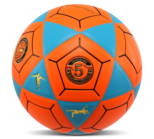 М'яч футбольний WINSTAR №5 PU помаранчевий-чорний