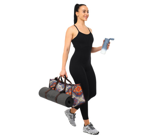 Сумка для йоги SP-Sport DoYourYoga Yoga bag сірий-помаранчевий