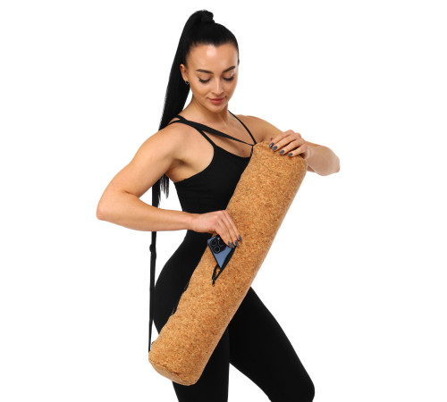 Сумка-чохол для йога килимка KINDFOLK Yoga bag SP-Planeta бежевий