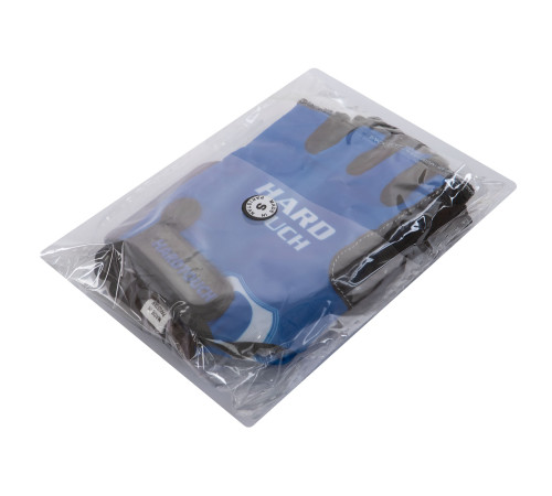 Перчатки для фитнеса и тренировок HARD TOUCH S-XL черный-синий