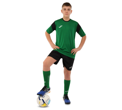 Форма футбольна комплект футболка та шорти Joma PHOENIX XS-2XL зелений-чорний