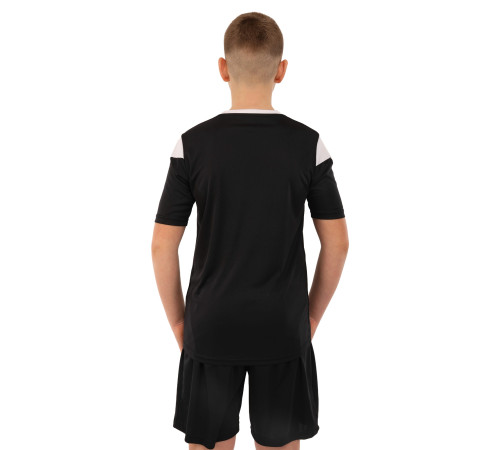 Форма футбольна комплект футболка та шорти Joma PHOENIX 4XS-2XL чорний-білий