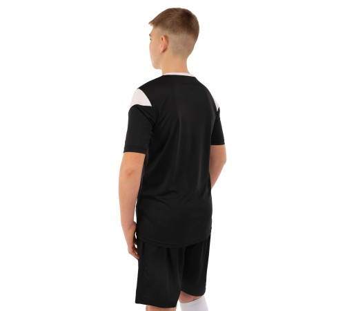 Форма футбольна комплект футболка та шорти Joma PHOENIX 4XS-2XL чорний-білий