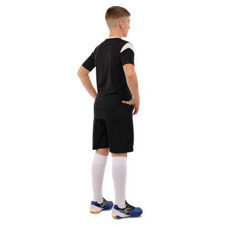 Форма футбольна комплект футболка та шорти Joma PHOENIX 4XS-2XL чорний-білий
