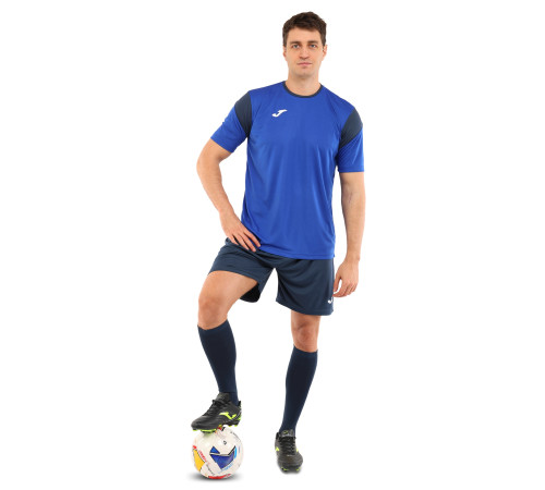 Форма футбольна комплект футболка та шорти Joma PHOENIX 4XS-2XL синій-темно-синій