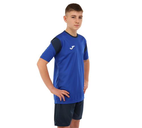 Форма футбольна комплект футболка та шорти Joma PHOENIX 4XS-2XL синій-темно-синій