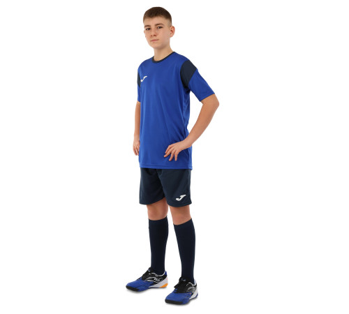 Форма футбольна комплект футболка та шорти Joma PHOENIX 4XS-2XL синій-темно-синій