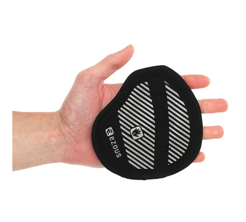 Накладки атлетичні нековзкі Грипад GRIPAD WorkOut ROUND HAND PROTECTION EZOUS чорний