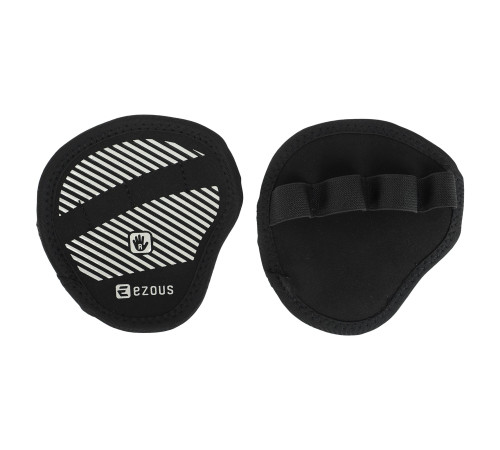 Накладки атлетичні нековзкі Грипад GRIPAD WorkOut ROUND HAND PROTECTION EZOUS чорний