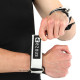 Накладки для подтягивания и тяги HAND GRIPS STRONG FRICTION EZOUS 2шт черный-белый