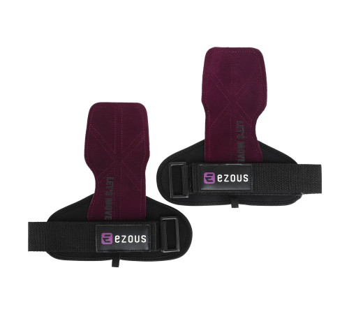 Накладки для підтягування та тяги POWER GRASP PRO EZOUS 2шт чорний-фіолетовий