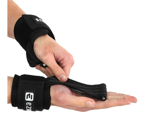 Накладки для подтягивания и тяги ANTI SLIP HAND GRIP EZOUS 2шт черный
