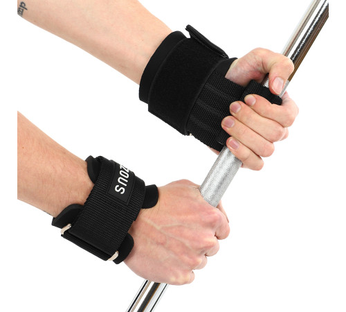 Накладки для подтягивания и тяги ANTI SLIP HAND GRIP EZOUS 2шт черный