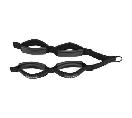 Стропа канат гибкая тяга для трицепса с двойным хватом SOFT TRICEP ROPE EZOUS 65х5см черный