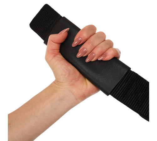 Стропа канат гибкая тяга для трицепса с двойным хватом SOFT TRICEP ROPE EZOUS 65х5см черный