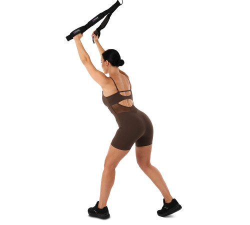 Стропа канат гибкая тяга для трицепса с двойным хватом SOFT TRICEP ROPE EZOUS 65х5см черный