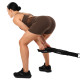 Стропа канат гибкая тяга для трицепса с двойным хватом SOFT TRICEP ROPE EZOUS 65х5см черный