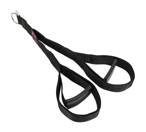 Стропа канат с ручками гибкая тяга для трицепса с двойным хватом SOFT TRICEP ROPE EZOUS 73х5,5см черный