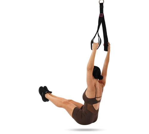 Стропа канат с ручками гибкая тяга для трицепса с двойным хватом SOFT TRICEP ROPE EZOUS 73х5,5см черный