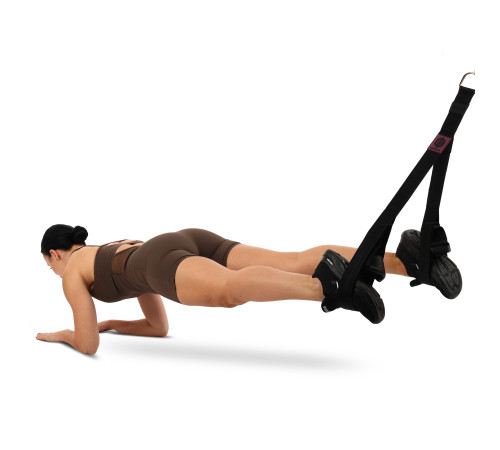 Стропа канат с ручками гибкая тяга для трицепса с двойным хватом SOFT TRICEP ROPE EZOUS 73х5,5см черный