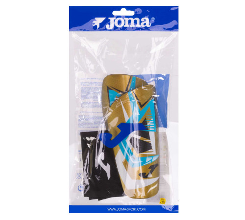 Щитки футбольные с держателем щитков в комплекте Joma J-PRO M-L золотой