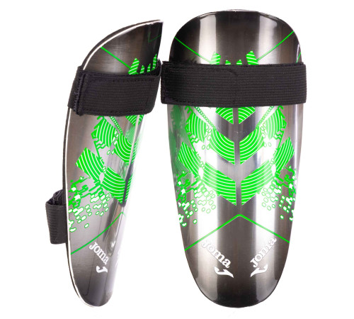 Щитки футбольні Joma DEFENSE S-L чорний-зелений