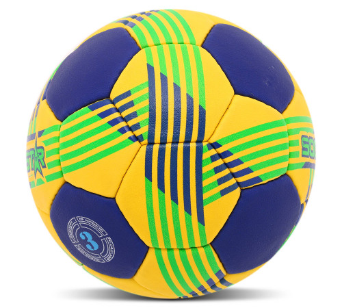 М'яч гандбольний SOCCER STAR розмір 3 жовтий-синій