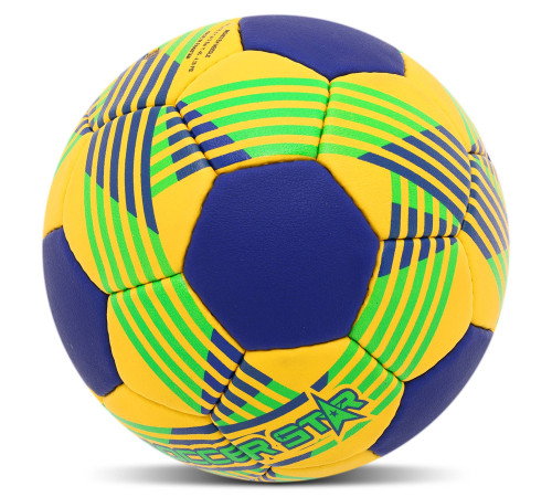 М'яч гандбольний SOCCER STAR розмір 3 жовтий-синій