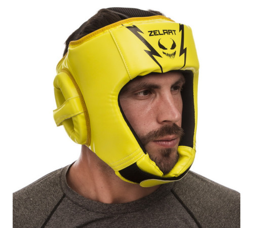 Шолом боксерський відкритий PU ZELART M-XL кольори в асортименті