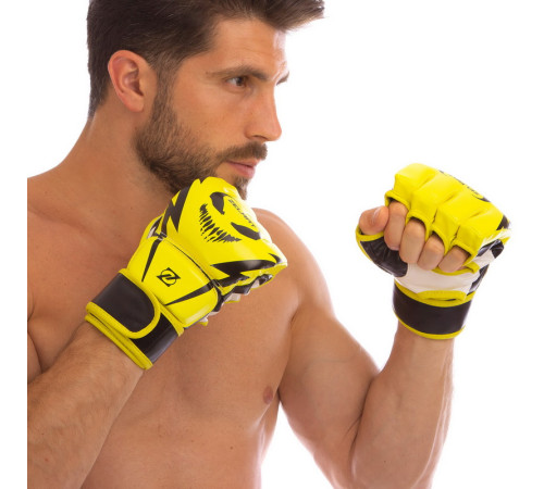 Рукавиці для змішаних єдиноборств MMA Zelart S-XL кольори в асортименті