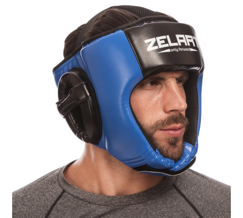 Шолом боксерський відкритий PU ZELART M-XL кольори в асортименті