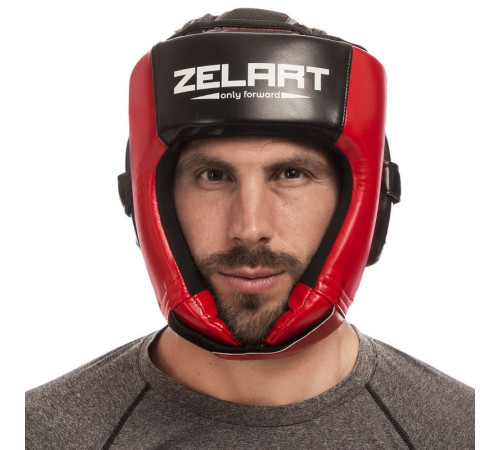 Шолом боксерський відкритий PU ZELART M-XL кольори в асортименті
