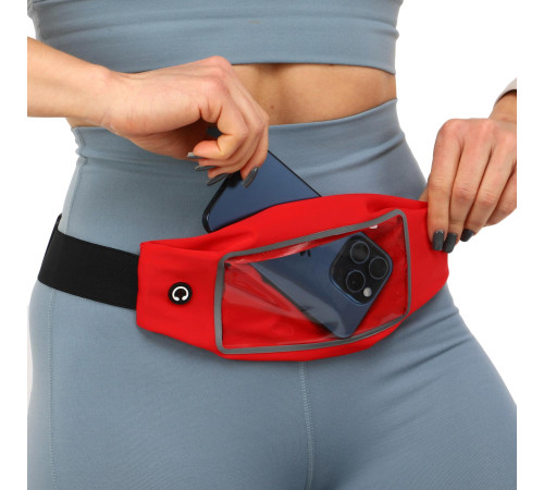 Сумка на пояс спортивна для бігу із сенсорним екраном RUNNING WAISTPACK SP-Sport кольори в асортименті