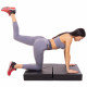 Килимок-мат спортивний складаний для вправ Exercise mat Zelart MAT розмір 180x60x5см чорний