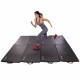 Коврик-мат спортивный складной для упражнений Exercise mat Zelart размер 120х60х2,5см черный
