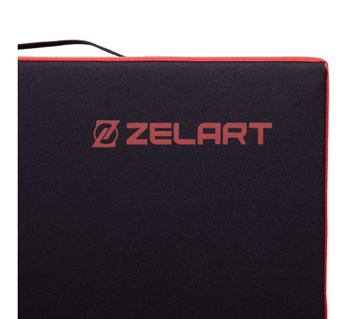 Плінти важкоатлетичні м'які Crash cushion (1шт) Zelart розмір 80x60x20см червоний-чорний