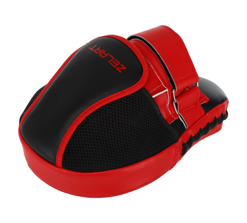 Лапа боксерська вигнута тренувальна PU ZELART 26x19,5x8см 2штуки кольори в асортименті