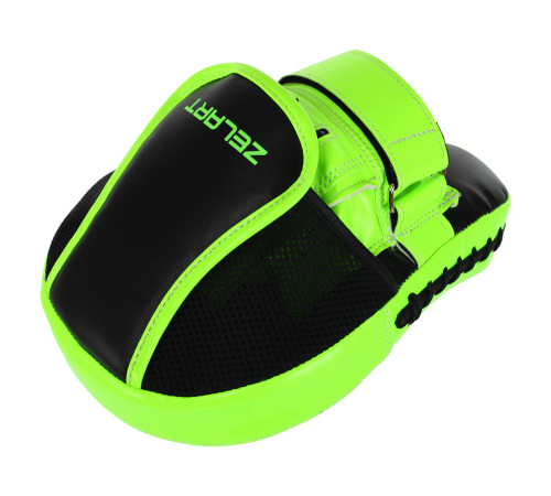 Лапа боксерська вигнута тренувальна PU ZELART 26x19,5x8см 2штуки кольори в асортименті