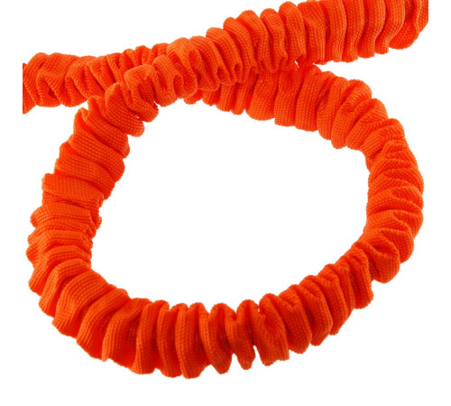 Еспандер трубчастий із ручками в захисному рукаві Zelart навантаження середнє помаранчевий-сірий