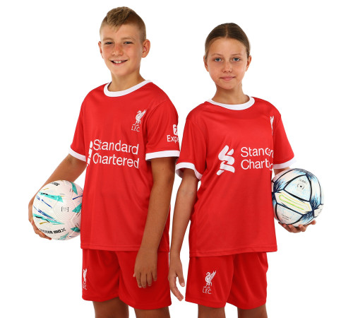 Форма футбольна дитяча із символікою футбольного клубу LIVERPOOL домашня 2024 SP-Sport XS-XL червоний