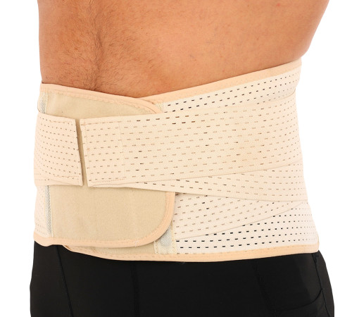 Пояс корсет для поддержки поясницы SP-Sport BACK SUPPORT телесный