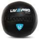 М'яч набивний медичний для кросфіту WALL BALL LiveUp 12кг чорний