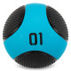 М'яч медичний медбол Medicine Ball LiveUp 1 кг чорний-синій