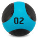 М'яч медичний медбол Medicine Ball LiveUp 2 кг чорний-синій