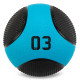 М'яч медичний медбол Medicine Ball LiveUp 3 кг чорний-синій