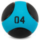 Мяч медицинский медбол Medicine Ball LiveUp 4кг черный-синий