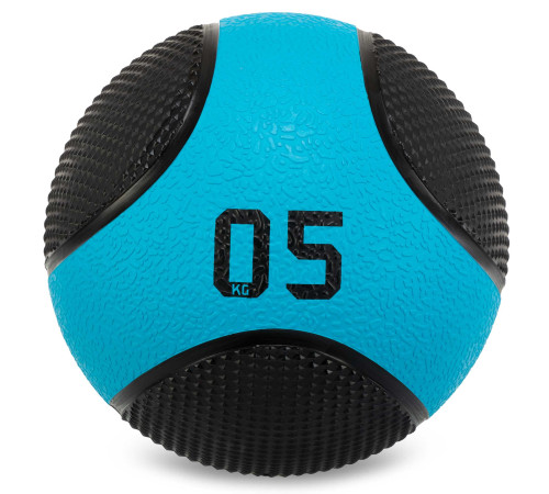 М'яч медичний медбол Medicine Ball LiveUp 5кг чорний-синій