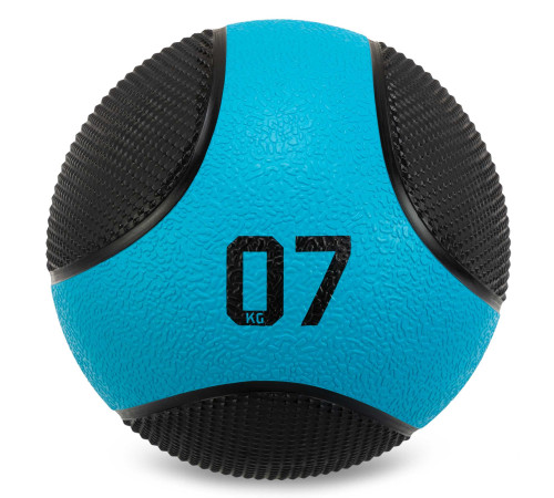 Мяч медицинский медбол Medicine Ball LiveUp 7кг черный-синий