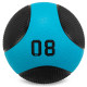 М'яч медичний медбол Medicine Ball LiveUp 8кг чорний-синій