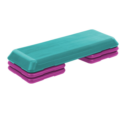 Степ-платформа для фітнесу та аеробіки 3 рівня висоти SP-Sport 110x36,5x10-21см кольори в асортименті
